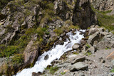 Fototapeta Łazienka - Beautiful waterfall in the Altai Mountains