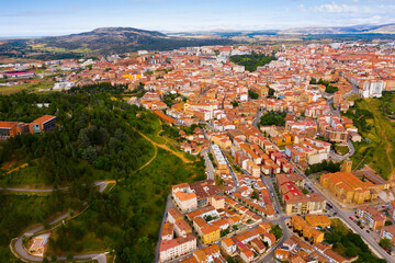 Wall Mural - Aerial view on the city Soria. Spain. High quality photo