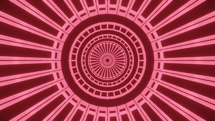 Wall Mural - illustration graphic of abstract lining and circular pattern energy tunnel in space. seamless loop f