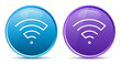 © Greyparrot - Wifi icon sleek soft round button set illustration