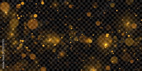 gold bokeh glowing light effect on dark transparent background buy this stock vector and explore similar vectors at adobe stock adobe stock adobe stock