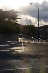 Poster - View of an urban road