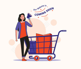 Wall Mural - Coming soon template