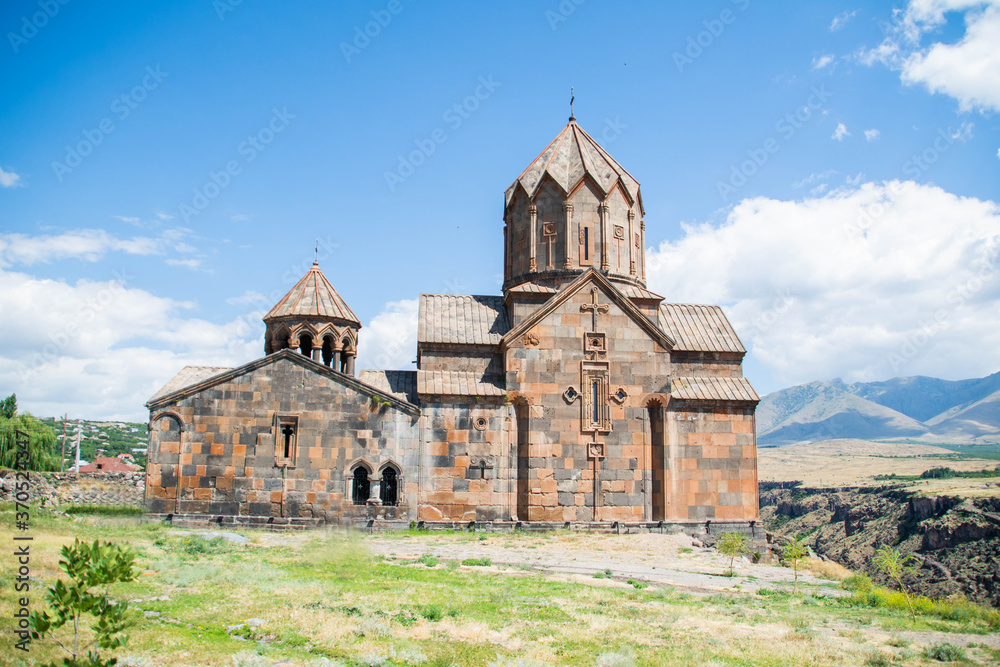 Hovhannavank monastery. Church in nature. Beautiful architecture of ...