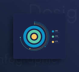 Vector graphics mobile infographics with three options. Template for creating mobile applications, workflow layout, diagram, banner, web design, business reports with 3 steps.