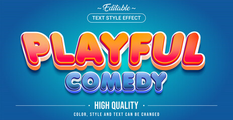 Aufkleber - Editable text style effect - Playful theme style.
