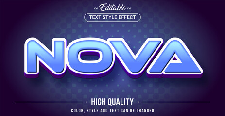 Aufkleber - Editable text style effect - Nova theme style.