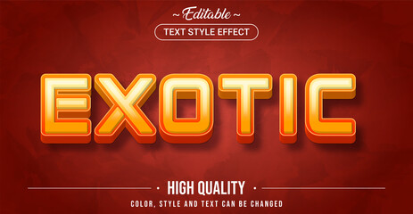 Poster - Editable text style effect - Exotic theme style.