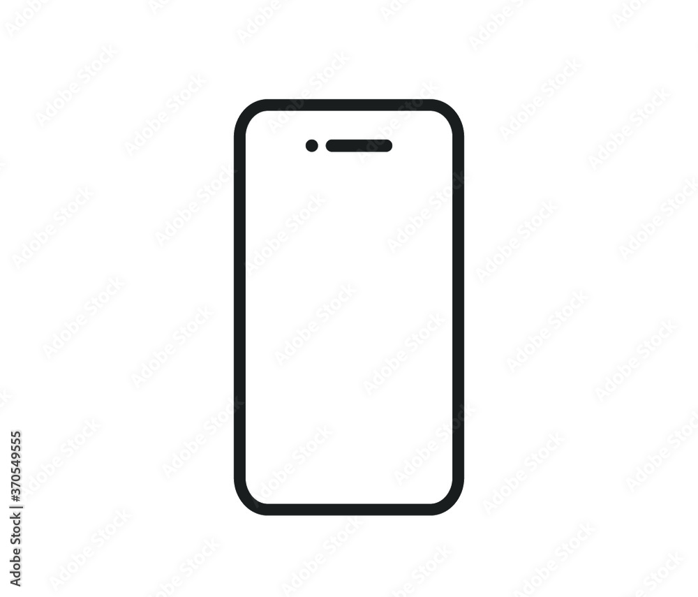 Mobile phone icon. Smartphone icon. Phone icon. 素材庫向量圖 | Adobe Stock