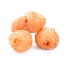 Golden Fried Dessert Balls Covered With Sesame Seed