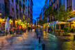 © Ekaterina Belova - Old street in Madrid, Spain. Architecture and landmark of Madrid. Night cityscape of Madrid.