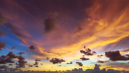 Wall Mural - Sunset sky background