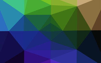 Dark Multicolor, Rainbow vector polygonal template.