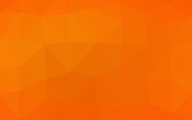 Wall Mural - Light Orange vector blurry triangle pattern.