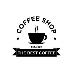 Coffee shop logo template