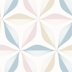 Wall Mural - abstract flower pattern, repeating half linear and half bold flower. Pattern is clean for fabric, wallpaper and printing. Pattern is on swatches panel