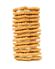 Wall Mural - Stack of vanilla sandwich creme cookies