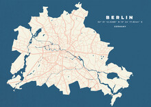 Berlin Map Vector Poster Flyer