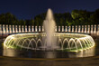 World War Memorial II at night in Washington, D.C.