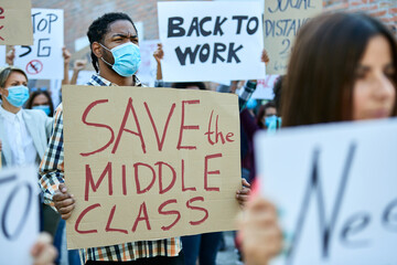 Wall Mural - Save the middle class!