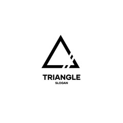 Wall Mural - Triangle logo icon design vector simple artwork