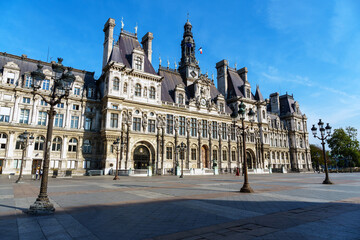 Wall Mural - Hotel de Ville. City Hall of Paris - France