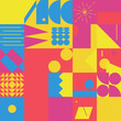 Deconstructed Abstract Vector Pattern Design