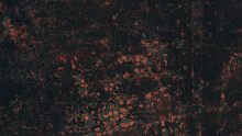 Abstract Grunge Background From Squares. Dark Metal Background With Dirt And Rust. Horizontal.