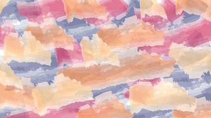 Canvas Print - brush background with a blend of blue and pink