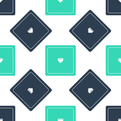Poster - Green Ethernet socket sign. Network port - cable socket icon isolated seamless pattern on white background. LAN port icon. Local area connector icon. Vector.