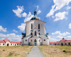 Wall Mural - Pilgrimage Church of Saint John of Nepomuk at Zelena Hora, Chechia