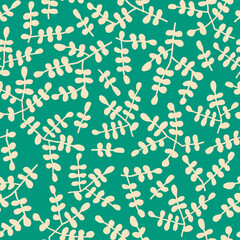 Poster - Seamless pattern with leaves