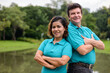 © Ranta Images - Happy mature multi ethnic married couple together and in love at the park