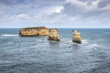 Canvas Print - rough coast at the Great Ocean Road Australia