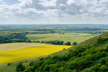A Section Of Vew From Dunstable Downs In UK Summer