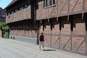 Wall Mural - Frau in Ystad, Schweden