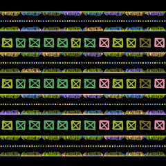 Sticker - Abstract zigzag pattern for cover design. Tribal