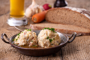 Poster - ham dumplings in broth