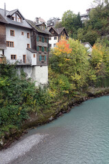 Wall Mural - Ill in Feldkirch