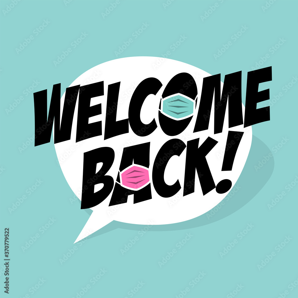 Welcome back Stock Vector | Adobe Stock