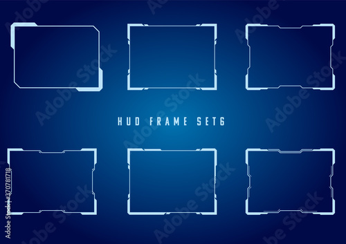 Sf メカ Hud風フレーム イラスト素材 Vector De Stock Adobe Stock