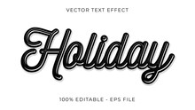 Holiday Text Effect