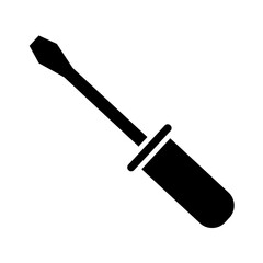 Wall Mural - screwdriver tool silhouette style icon