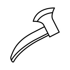 Sticker - tool ax line style icon