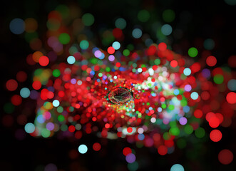 Wall Mural - abstract fractal background, texture, bokeh, fractal ball