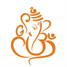 Ganesha, Hindu Wedding Card, Royal Rajasthan, India	