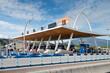 © Kavi Sanchez/ADDICTIVE STOCK - Futuristic exterior of toll road with contemporary payment system on background of blue sky