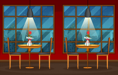 Wall Mural - pub and restaurant background scene