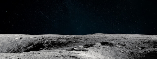 moon surface. black background. apollo space program. ultrawide space wallpaper. elements of this im