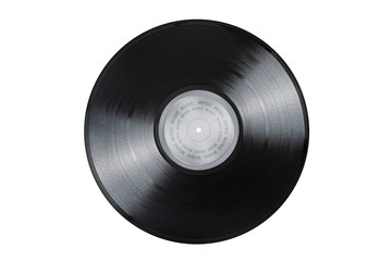 Vinyl record isolated on white background